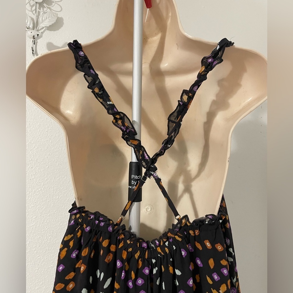 NWT By Anthropologie Sleeveless Chiffon Midi Dress, Size XS - Picture 8 of 15